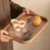 Bandeja de Secagem para Begônia de Vidro Conjunto de Chá Kung Fu Mesa Pequena Doméstica para Fazer Chá Bandeja para Fazer Chá de Sala de Estar/Escritório Bandeja de Chá