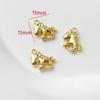 Conservación de Color Oro 14K Paquete Micro Engaste Zircón Lazo Colgante Troyano diy Pulsera Collar Aretes Accesorios Material