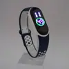 Reloj Digital M4Led con Correa de Dos Colores Moda Casual para Estudiante Pareja Deportivo Resistente al Agua Luz de Color LED Reloj LED Luminoso