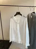 Blusa Feminina Outono Doce Elegante com Renda Franzida e Cadarço, Design Solto e Emagrecedor, Manga Longa 66635