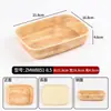 Bandeja Rectangular de Melamina con Textura de Madera para Exhibición de Hot Pot Picante, Bandeja para Vitrina Comercial, Vajilla para Plato de Verduras Sukiyaki