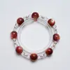 [Passando a Manhã Juntos] Pulseira de Cristal Lepidolita Rosa Natural para Mulheres, Círculo Único, Pulseira de Cristal Branco Versátil Atacado