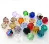 Cross-border quente-venda pressão top dois grânulos pontiagudos diâmetro 4 MM contas de cristal contas de diamante diy jóias acessórios