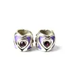 Huiyue simples Joker coração com diamantes cravejados liga contas de furo grande pulseira acessórios de contas atacado