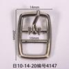 Diámetro interior 10 mm Hebilla japonesa cuadrada ovalada barril galvanizado blanco colgante niebla plata trefilado fábrica en stock hebilla zapatos de cuero cruz