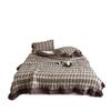 Colcha de encaje de hilo de una sola hebra de diez capas, estética francesa, lavable a máquina, doble gasa, fibra de soja, colcha de primavera y otoño