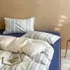 Juego de sábanas de algodón puro de cuatro piezas ropa de cama 100% algodón funda nórdica jacquard juego de tres piezas para dormitorio de estudiante juego de sábanas ajustables