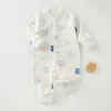 Body para Bebé Cuatro Estaciones Niños Manga Larga Niñas Ropa de Primavera Ropa para Niños Pequeños Ropa para Bebés Algodón Puro