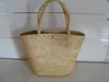 Bolso de paja de Laizhou para realizar bolso de paja tejido a mano, bolso de playa de paja con combinación de 4 colores portátil