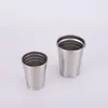 Taza de cerveza de acero inoxidable para exteriores, taza de cerveza portátil de una sola capa con borde enrollado para acampar, adecuada para barbacoas, picnics y fiestas; duradero y resistente a la rotura