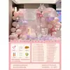 Decoração de Primeiro Aniversário do Coelhozinho, Banquete da Lua Cheia de 100 Dias, Parede de Fundo para Festa de Menina, Decoração de Cena Personalizada em Placa de KT