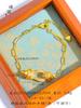 Pulsera de oro de arena de Vietnam que no se decolora con el tiempo, hebilla de herradura con diamantes, hebilla de ocho caracteres, pulsera de diseño de nicho de lujo ligero de moda para mujer