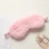 Mascarilla para Ojos Linda Color Sólido Simple Felpa Sombreado Felpa Sombreado para Descanso de Mediodía Máscara de Ojos para Dormir Otoño e Invierno Esponjosa en stock
