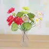 Flores de loto artificiales, loto biónico, hojas y vainas de loto falsas para decoración en la sala de estar, flores de tela de seda para ofrecer a Buda, flores decorativas