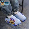 Paw Patrol Hace Grandes Contribuciones a las Pantuflas de Algodón para Niños, Zapatos de Algodón Impermeables de Felpa Cálida de Invierno para Niños y Niñas, Niños Pequeños y Bebés con Talón Cubierto