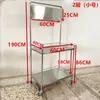Supermercado Acero Inoxidable Mesa de Promoción Exhibidor Portátil Puesto de Bocadillos de Prueba Carrito Pequeño Publicidad Mesa de Promoción Móvil para el Suelo