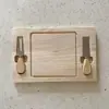 Juego de tabla de quesos de madera transfronteriza con cuchillo y tenedor tabla de pizza de queso bandeja para picnic al aire libre tabla de cortar de madera maciza tabla de cortar