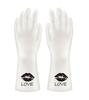 Guantes transparentes de nitrilo para lavar platos Guantes duraderos para lavar ropa Guantes de goma imprimibles para lavar platos en la cocina Guantes para tareas del hogar