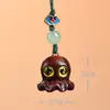 Pingentes de madeira, ornamentos culturais, chaveiros de celular "fique rico logo", chaveiros, pequenos pingentes, artesanato em madeira, pequenos acessórios e itens decorativos