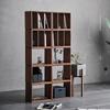 Gabinete a Cuadros de Madera Maciza Estantería Pequeña Estante de Almacenamiento Combinación Libre Piso Simple Lujo Ligero Japonés Estantería Multifuncional