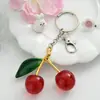 Llavero de Cereza Colgante para Bolso Decoración de Mochila Estilo Trendy de Celebridad de Internet Japonés y Coreano Colgante de Fruta de Cereza de Moda