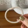 Acessórios de Cabelo Femininos Cor Básica Tom Terroso Elásticos de Cabelo Marrons Elásticos de Cabelo Elásticos Koreanos com Padrão Diagonal