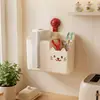 Portarrollos de Papel Multifuncional Estante de Almacenamiento para Papel Higiénico de Baño, Toalla Facial Caja de Pañuelos para Almacenamiento en Baño Montado en Pared sin Taladro