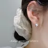 Clip de Oreja de Gatito Estrella de Plata de Ley S925 Nalan Exquisito Simple Estilo Ins Pendientes de Diseño Nicho M08315