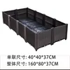 Caja personalizable, libremente combinable para cultivar verduras en el balcón con diseño de ratán, caja de plantación para el hogar, maceta para exteriores, caja para cultivar verduras