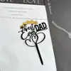 Estilo transfronterizo ins tarjeta acrílica para el Día del Padre papá Día del Padre decoración acrílica para pastel DAD inserto para pastel