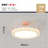 Lámpara de dormitorio principal nórdica moderna minimalista corona led lámpara de sala de estudio personalizada creativa de cristal cálida romántica lámpara de habitación