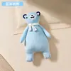 Boneca de Conforto para Bebê Pode Ser Mastigada na Boca, Toalhinha de Conforto com Touca, Artefato para Dormir de Bebê, Brinquedo de Pelúcia Coelho Fantoche de Mão