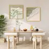 Pintura decorativa de estilo crema para restaurante, decoración de pared para mesa de comedor, pintura colgante, estilo silencioso, sentido avanzado, mural abstracto de dos piezas para comedor