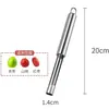 Extractor de manzanas de acero inoxidable, removedor de huesos de frutas, herramienta para extraer huesos de espino albar, dátiles rojos y cerezas