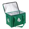 Bolsa de Hielo Aislada de Tela No Tejida de Gran Capacidad Bolsa Refrigeradora Portátil de Papel de Aluminio Bolsa para Llevar a Domicilio Entrega Regalo para Evento Personalizable