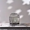 Jarrón minimalista de estilo europeo, recipiente creativo de vidrio estilo INS para sala de estar y mesa de comedor, jarrón de boca pequeña para arreglos florales en casa, artesanía decorativa