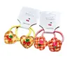 Accesorios para el Cabello de Niños, Diadema Pequeña Linda para Bebé, Flor de Fresa, No Lastima el Cabello, Goma Elástica Alta para el Cabello, Goma Elástica de Corazón y Estrella