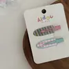 Nueva serie de jugos lindo clip para flequillo de fruta sin costuras clip cosmético