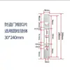 Pestillo de cabeza redonda para puertas de madera, cuerpo de cerradura de acero inoxidable, cerradura de guía para puerta, puerta antirrobo, pestillo de marco de puerta de cabeza cuadrada engrosado, estilo americano