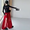Conjunto de Roupa para Performance de Dança Jazz e Street Dance Infantil 2026 Coleção Outono para Crianças Maiores, Camiseta de Manga Longa com Aplicação de Letras e Calça de Perna Larga