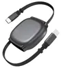 Cable de Datos Retráctil Transfronterizo 240W Carga Súper Rápida Cable de Carga para Coche Adecuado para Apple 16P Huawei Doble Tipo-C