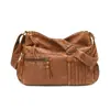 2026 Nova Bolsa Feminina Retrô Estilo Preguiçoso de Ombro Único Grande Capacidade Casual Resistente ao Desgaste Mochila Transversal para o Dia a Dia Bolsa de Mãe