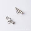 Cadena de Amuleto Budista Tailandés Cuerda Colgante Accesorios de Cuerda Accesorios Tubo Horizontal Cuentas con Agujero Grande Diamante Micro-Incustado Circón Ojo Joyería