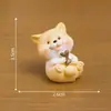 Paisagem em miniatura, filhote de Shiba Inu criativo e adorável, acessórios de decoração DIY, pequenas figuras fofas para carros ou mesas