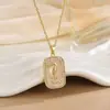 Colgante de Moda Europea y Americana Personalizado Nicho Acero Inoxidable Chapado en Oro de 18K Vintage Original Nuevo Colgante de Carta del Tarot