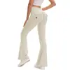 Pantalones de Yoga Elásticos de Bolsillo con Botón Más Vendidos Pantalones Largos Ropa de Trabajo Levanta Glúteos de Cintura Alta Fitness Deportivo Secado Rápido Pantalones de Campana K091