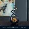 Adornos modernos de cerámica de lujo ligero para sala de estar, recibidor, mueble de TV, escritorio de oficina creativo, mueble de vino, decoraciones para inauguración de casa