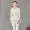 Traje Formal de Doble Botonadura para Mujer, Colección Primavera-Otoño 2026, Ropa Profesional Formal para Salón de Belleza y Recepción de Hotel