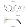 Armazón de Gafas de Metal Antiluz Azul Nuevo de Sudamérica Moda Transfronteriza para Mujer Miopía Armazón de Gafas Listo para la Venta