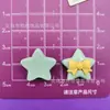 Superficie Brillante de Simulación Estrella de Lazo Estrella de Cinco Puntas Accesorios de Resina DIY Adorno para el Cabello Pinza para el Cabello Funda de Teléfono Charms para Crocs Accesorios